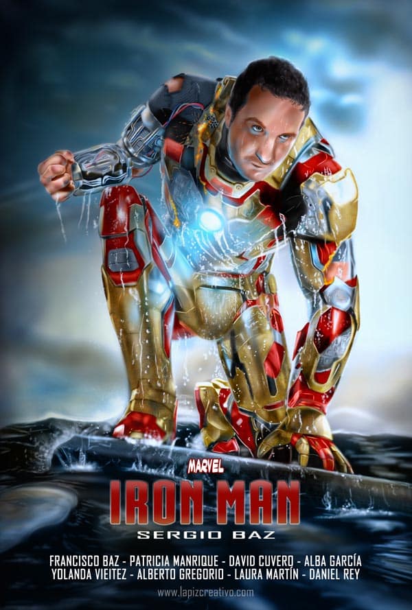 Ilustration - IronMan - poster - cine - marvel - photoshop - lápiz creativo