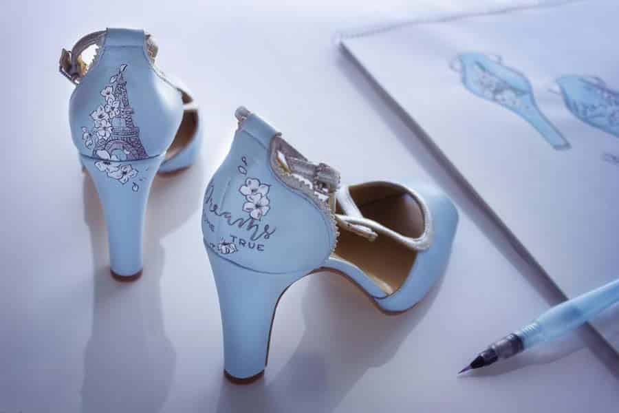 Zapatos de novia Pintados a mano _ Lupe Ramos y Lápiz Creativo