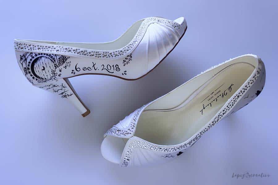 Casa Bilbo Bosón zapatos de novia - lapiz creativo