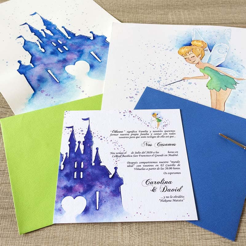 Invitaciones de Boda _ Fantasia _ Castillo Disney